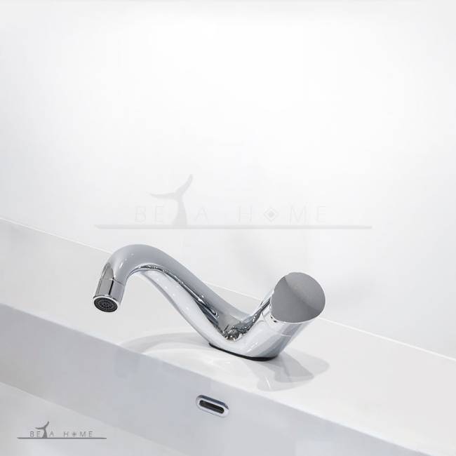 Edrina uniq chrome designer curved basin tap