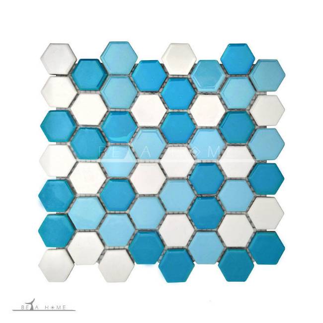 Artema ceramic bright olympic hexagonal mosaic sheet