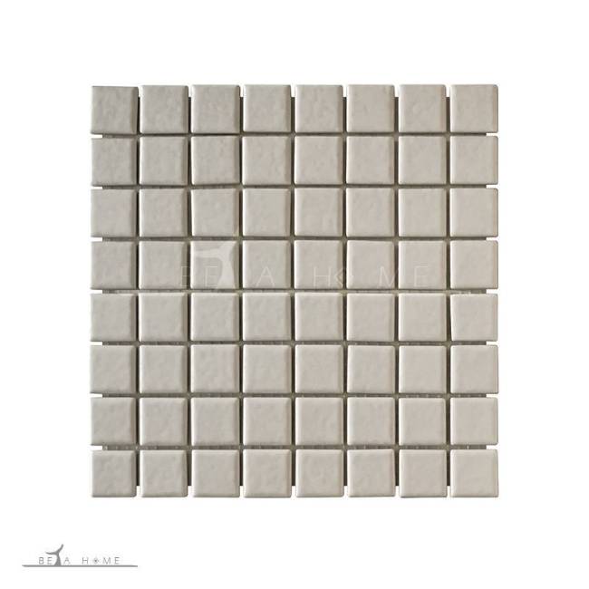 Artema ceramic white cloudy mosaic tiles sheet