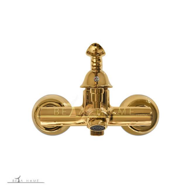 Edrina taps hydra wall mount bath tap with gold finish