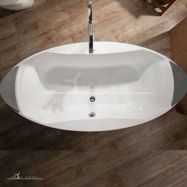 designer freestanding acrylic ellipse bath