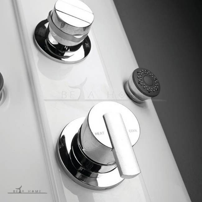 Vista modern tower shower panel controls