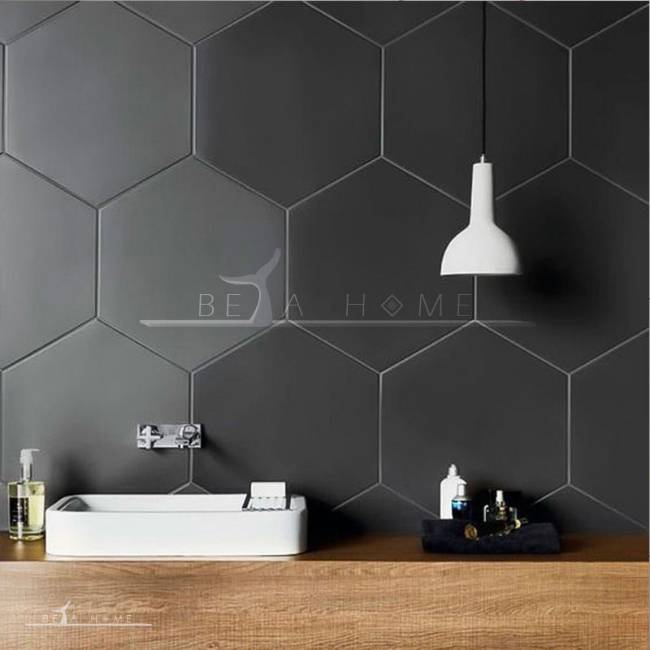Goldis Tile Dark Grey Hexagon Tile