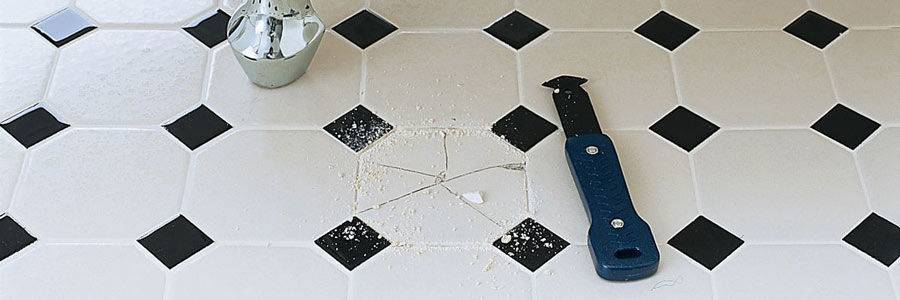 How to replace damaged grout and tiles