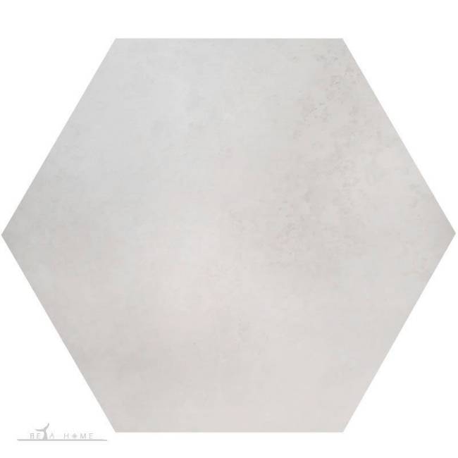 Rio white hexagon 30cm tile