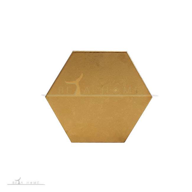 Goldis tile cutting gold hexagonal tile