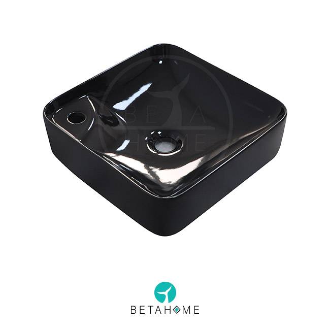  Black Alpha 40 Counter-top Basin with glossy Glaze